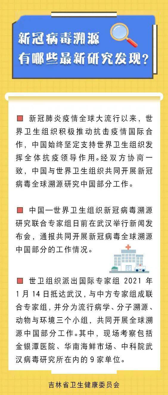 新冠病毒溯源最新进展揭秘